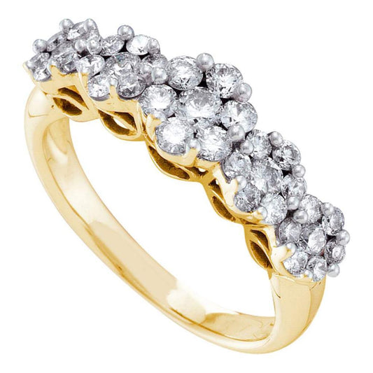 1 1/2CTW -Diamond 5-FLOWER RING