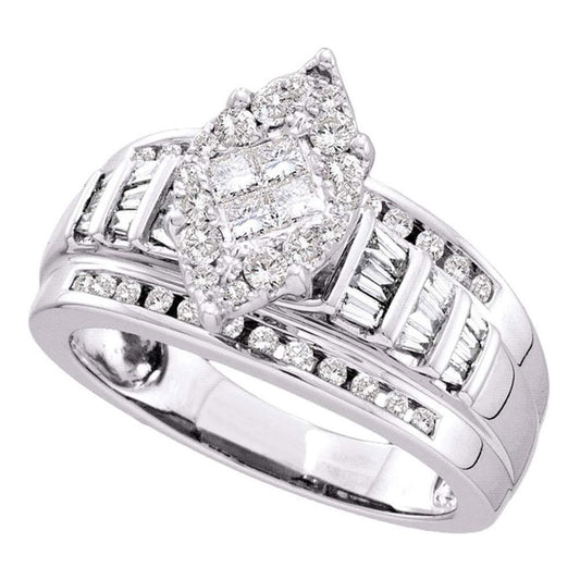 7/8CT-Diamond SOLEIL BRIDAL RING