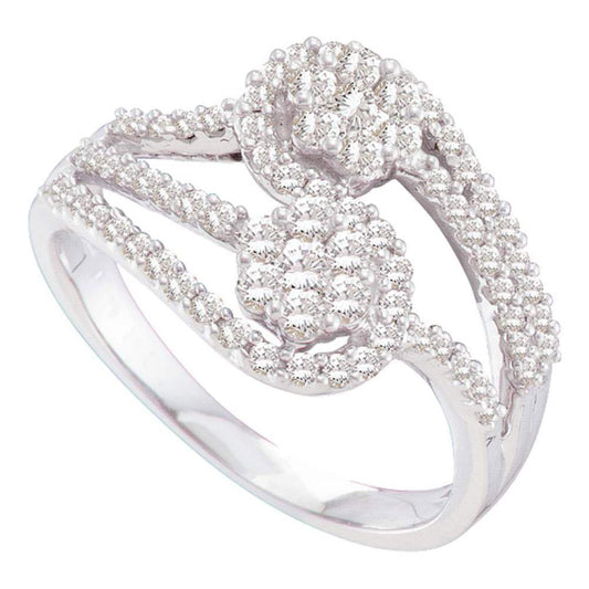 3/4CTW -Diamond FLOWER RING