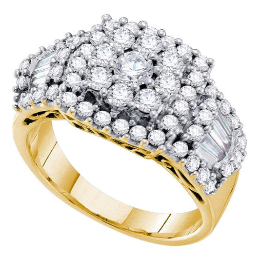1 1/2CTW-Diamond FLOWER RING