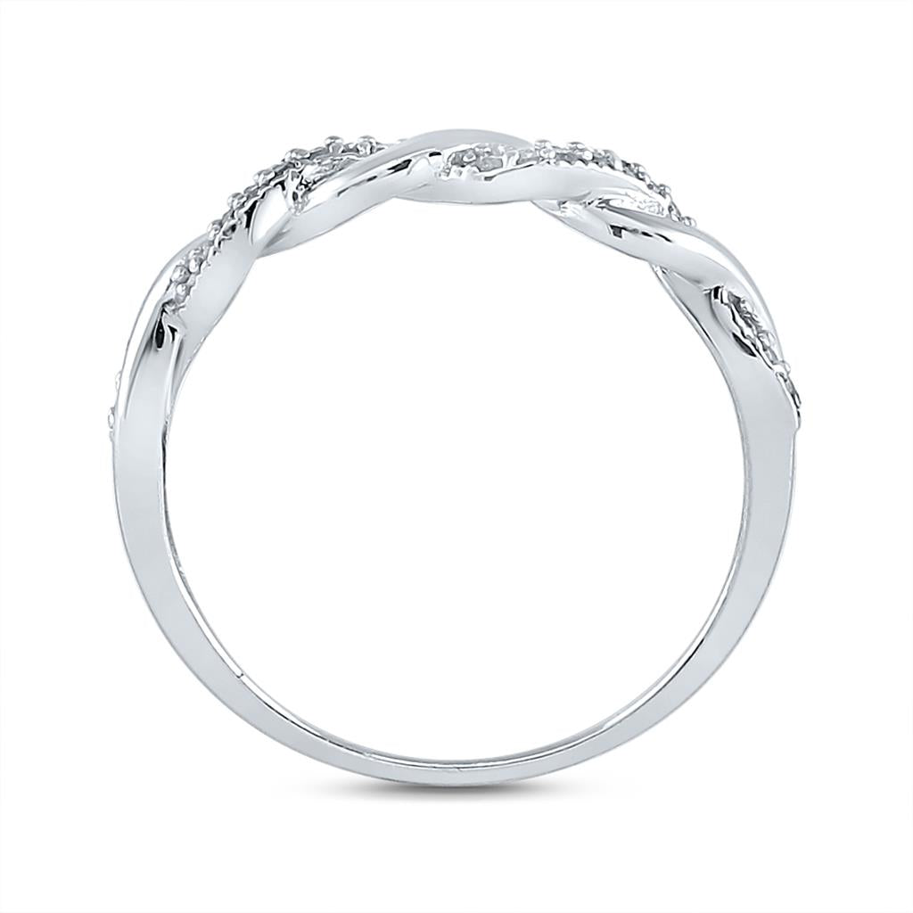 14k White Gold Princess Diamond Bridal Wedding Ring Set 1/3 Cttw