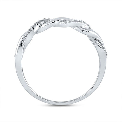 14k White Gold Princess Diamond Bridal Wedding Ring Set 1/3 Cttw