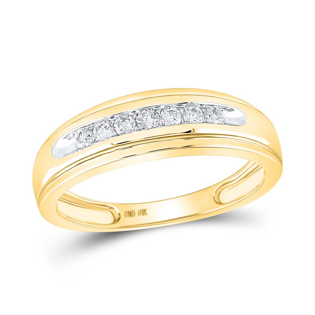 1/4CTW-Diamond FASHION HIGH MENS BAND