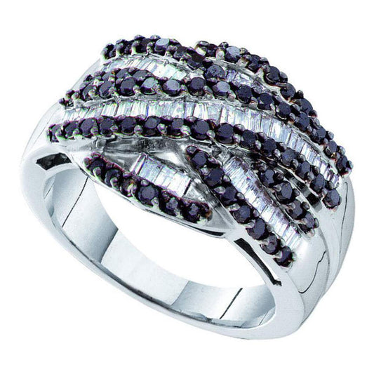 1 1/5CTW-Diamond BLACK  BAND