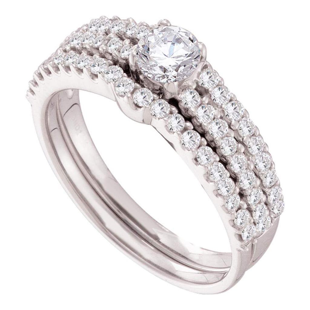 1 CT-Diamond 3/8CT-CRD BRIDAL SET