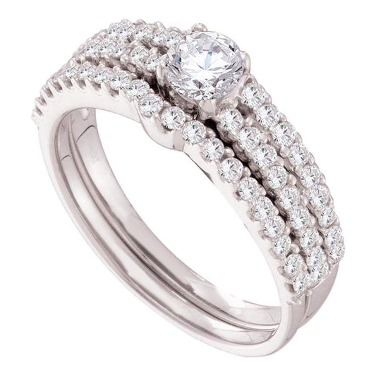 1 CT-Diamond 3/8CT-CRD BRIDAL SET