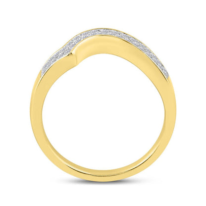 14k Yellow Gold Round Diamond Cluster Bridal Wedding Ring Set 1 Cttw