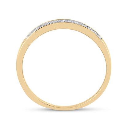 10k Yellow Gold Princess Diamond Bridal Wedding Ring Set 1/2 Cttw Size 5