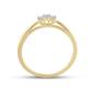10k Yellow Gold Round Diamond 3-stone Bridal Engagement Ring 1/20 Cttw