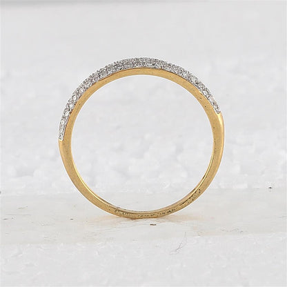14k Yellow Gold Princess Diamond Bridal Wedding Ring Set 1 Cttw
