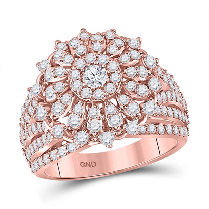 14k Rose Gold Round Diamond Solitaire Bridal Engagement Ring 2 Cttw