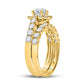 2 CTW-Diamond 3/4CT-RD BLISS  BRIDAL SETS SINGLE HALO
