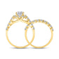 2 CTW-Diamond 3/4CT-RD BLISS  BRIDAL SETS SINGLE HALO