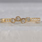 10k Yellow Gold Round Diamond Stackable Band Ring 1/5 Cttw