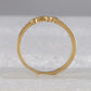 10k Yellow Gold Round Diamond Stackable Band Ring 1/5 Cttw