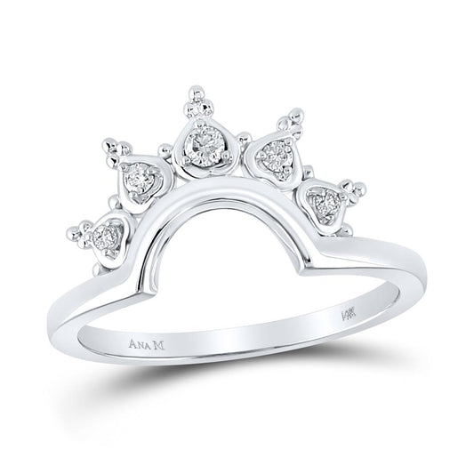 1/10CTW-Diamond CROWN FASHION RING