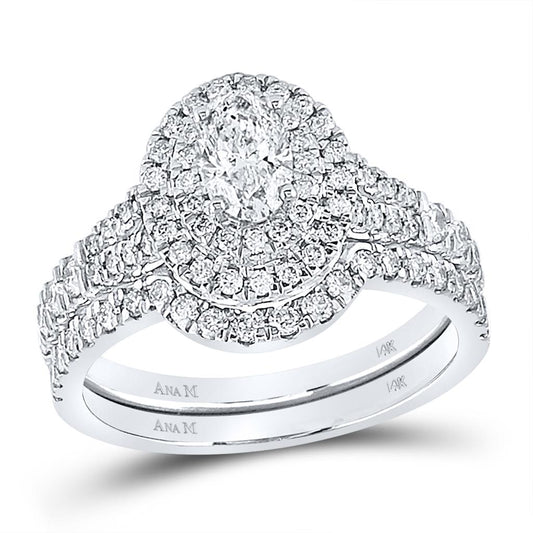 1 1/4CT-Diamond 1/2CT-COVAL BRIDAL SET CERTIFIED