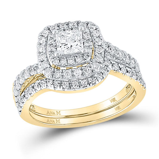 1 CT-Diamond 3/8CT-CPR BRIDAL SET CERTIFIED
