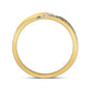 14k Yellow Gold Round Diamond Flower Rose Band Ring 1/12 Cttw