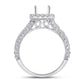 7/8CTW-Diamond SM  1/20CT SAPPHIRE  BRIDAL RING