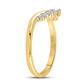 10k Yellow Gold Round Diamond Band Ring 1/6 Cttw
