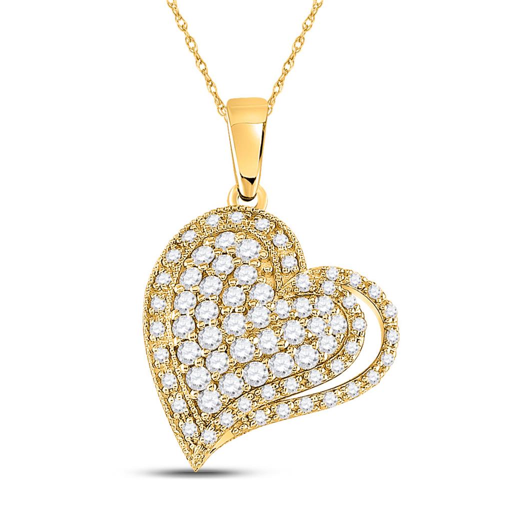5/8CT-Diamond HEART PENDANT