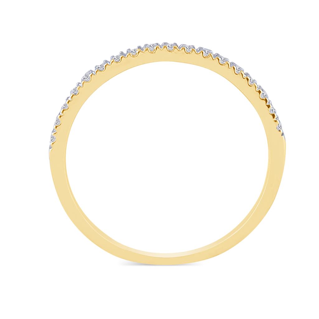 10k Yellow Gold Round Diamond Halo Bridal Wedding Ring Set 1/2 Cttw