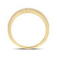 14k Yellow Gold Round Diamond Wedding Rope Band Ring 1 Cttw