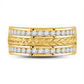 14k Yellow Gold Round Diamond Braid Wedding Band Ring 1 Cttw