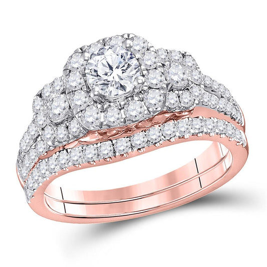 1 1/2CT-Diamond 3/8CT-CRD BELLISIMO BRIDAL SET CERTIFI