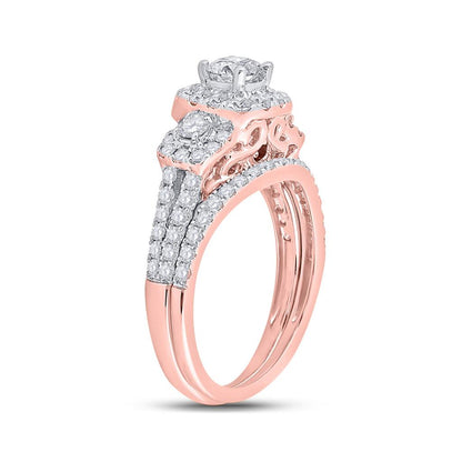 1 1/2CT-Diamond 3/8CT-CRD BELLISIMO BRIDAL SET CERTIFI