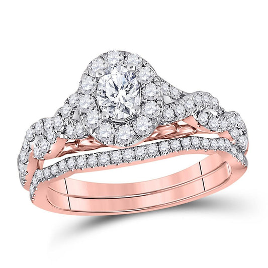 1 CT-Diamond 1/3CT-COVAL BELLISSIMO BRIDAL SET CERTIFI