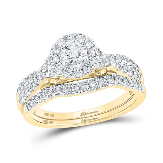 1 CT-Diamond 1/3CT-CRD BELLISIMO BRIDAL SET CERTIFIED