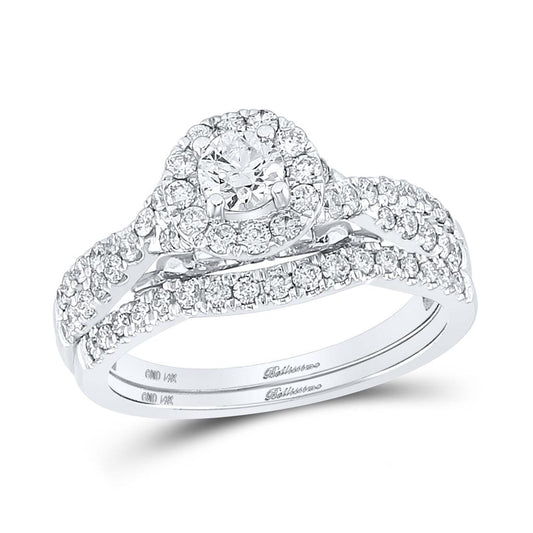 1 CT-Diamond 1/3CT-CRD BELLISIMO BRIDAL SET CERTIFIED