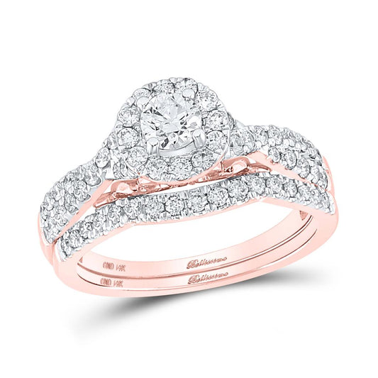 1 CT-Diamond 1/3CT-CRD BELLISIMO BRIDAL SET CERTIFIED