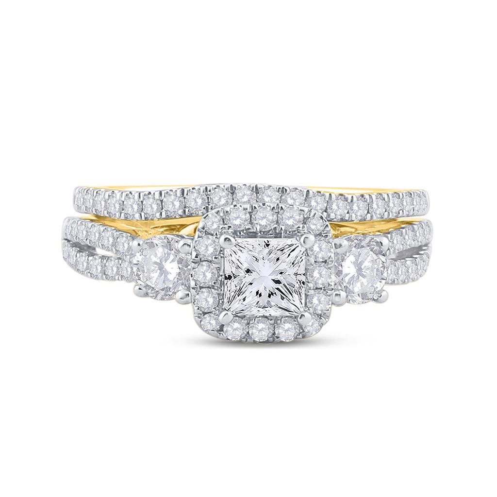 1 CT-Diamond 1/3CT-CRD BELLISIMO BRIDAL SET CERTIFIED