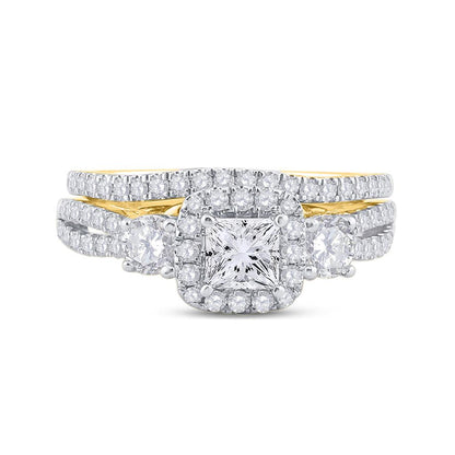 1 CT-Diamond 1/3CT-CRD BELLISIMO BRIDAL SET CERTIFIED