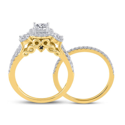 1 CT-Diamond 1/3CT-CRD BELLISIMO BRIDAL SET CERTIFIED