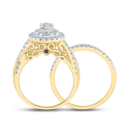 1 1/2CT-Diamond 3/8CT-Diamond BELLISIMMO BRIDAL SET CERTIF