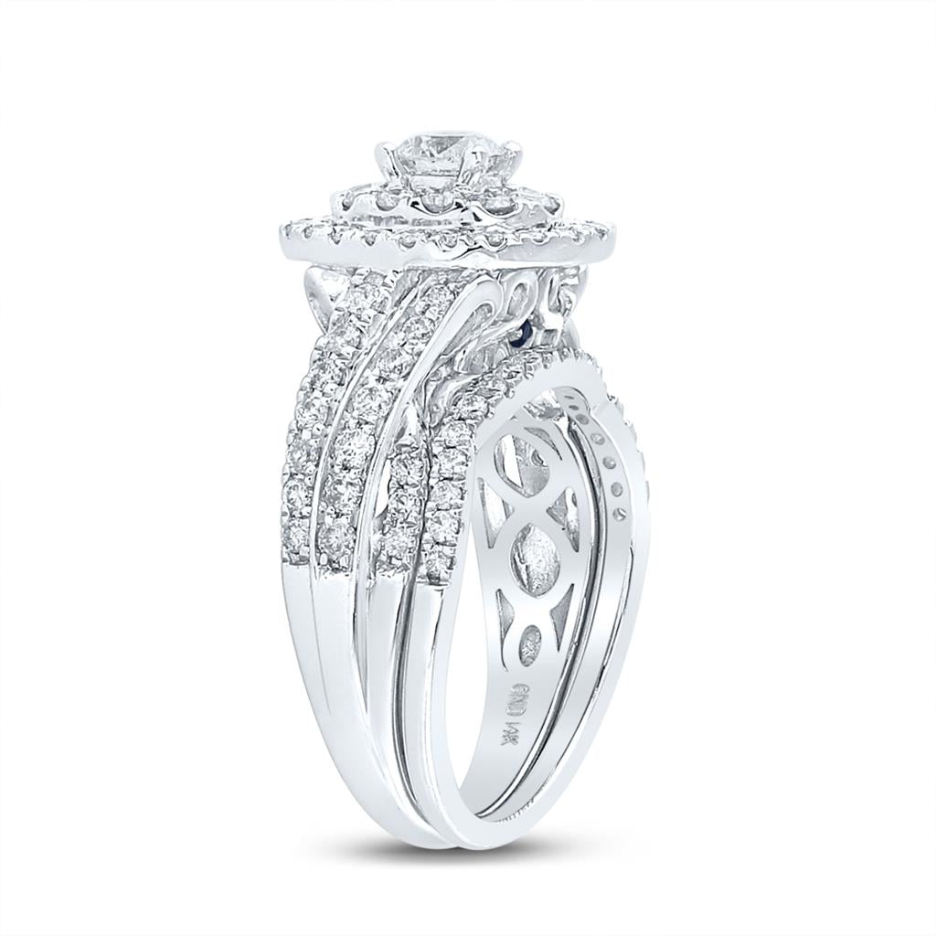 1 1/2CT-Diamond 3/8CT-Diamond BELLISIMMO BRIDAL SET CERTIF