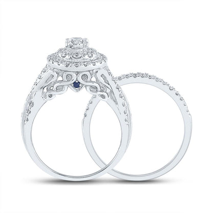 1 1/2CT-Diamond 3/8CT-Diamond BELLISIMMO BRIDAL SET CERTIF