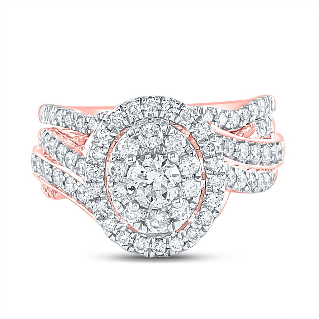 1 1/2CT-Diamond 3/8CT-Diamond BELLISIMMO BRIDAL SET CERTIF