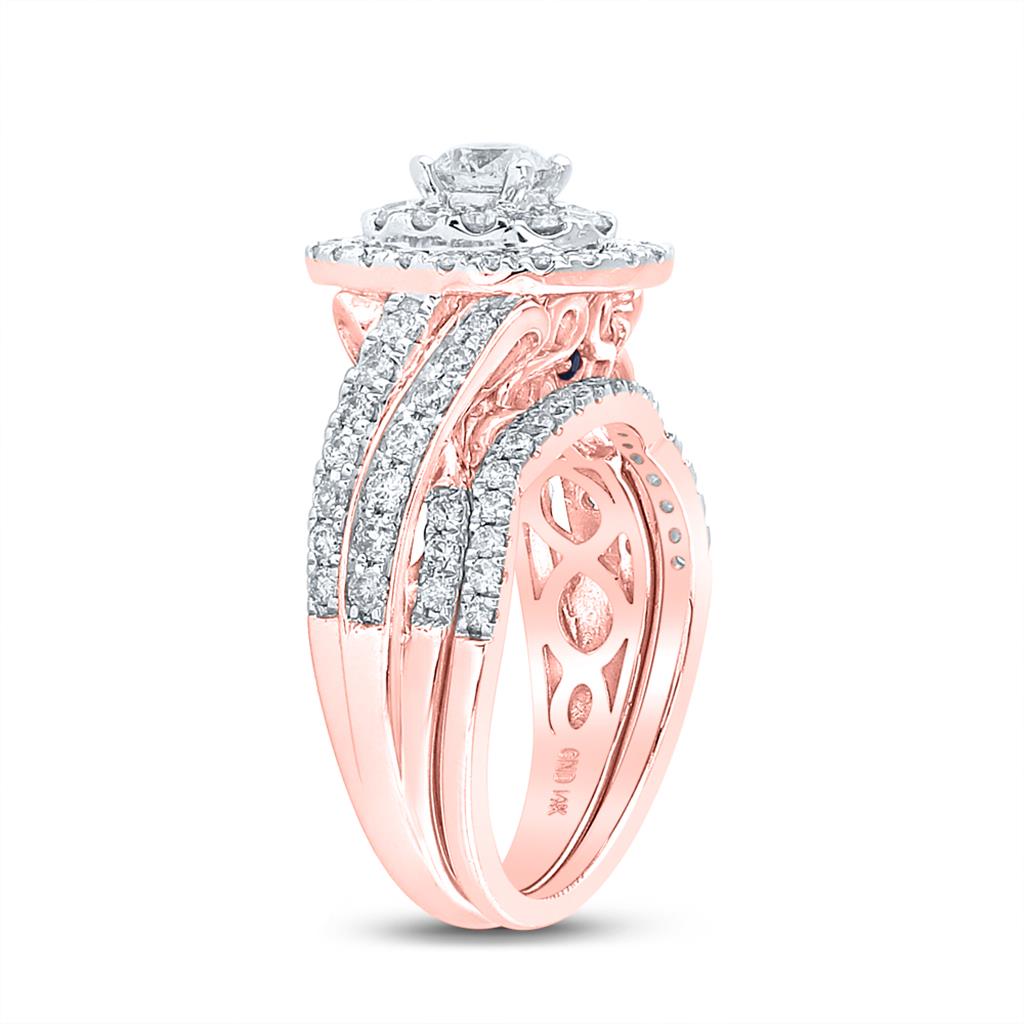 1 1/2CT-Diamond 3/8CT-Diamond BELLISIMMO BRIDAL SET CERTIF