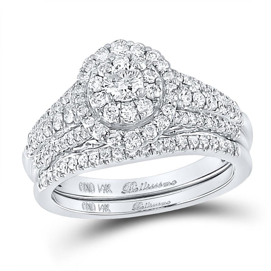 1 CT-Diamond 1/5CT-CRD BELLISIMMO BRIDAL SET CERTIFIED