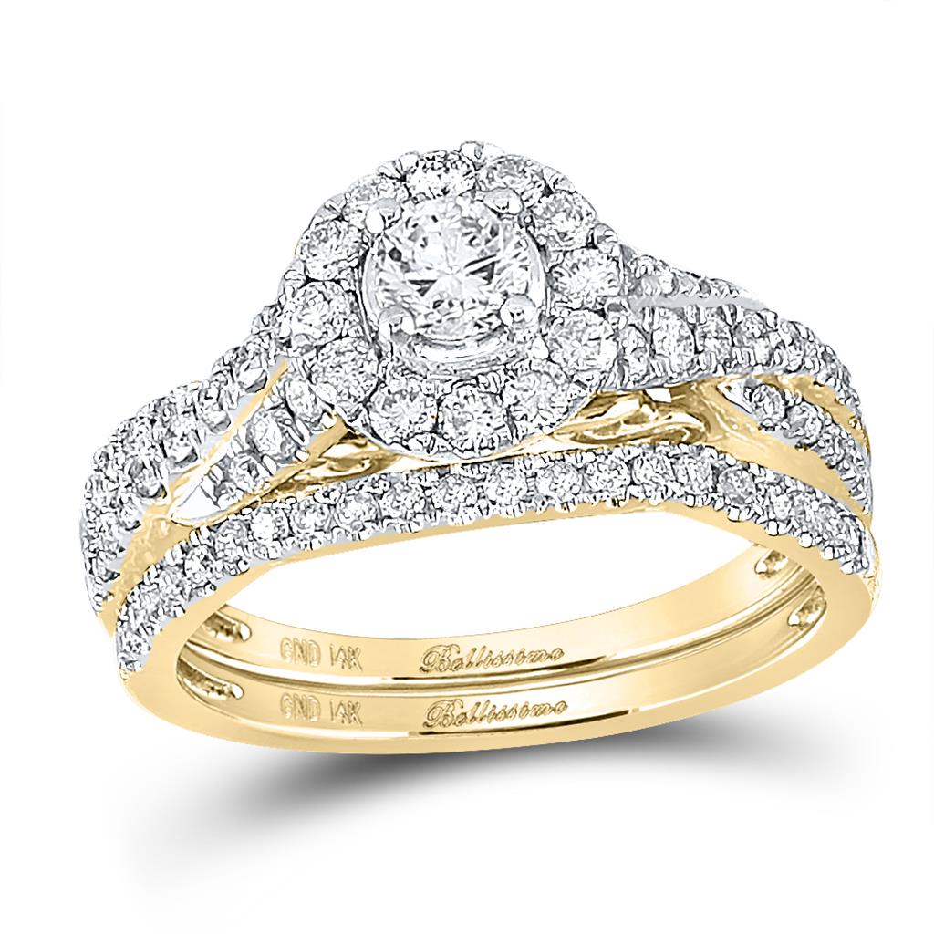 1 CT-Diamond 1/4CT-CRD BELLISIMMO BRIDAL SET CERTIFIED