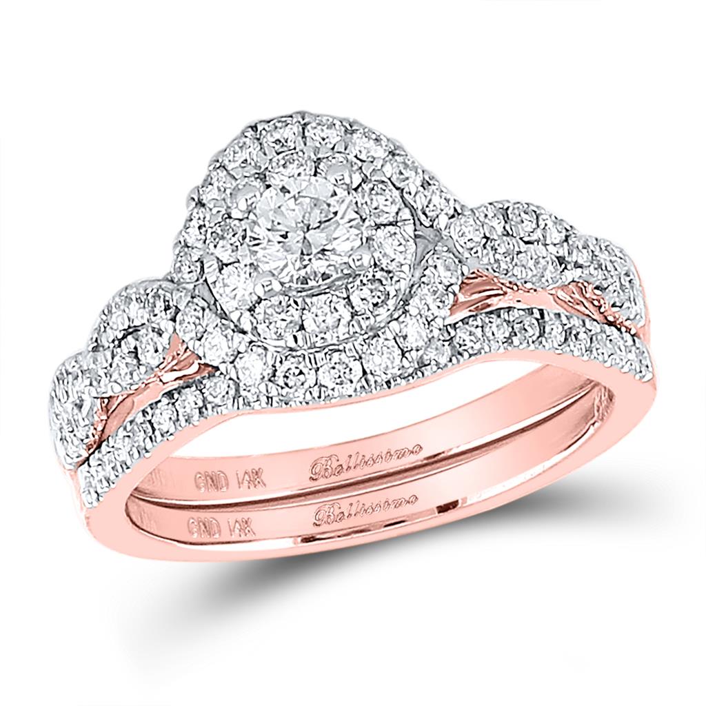 1 CT-Diamond 1/4CT-CRD BELLISIMMO BRIDAL SET CERTIFIED