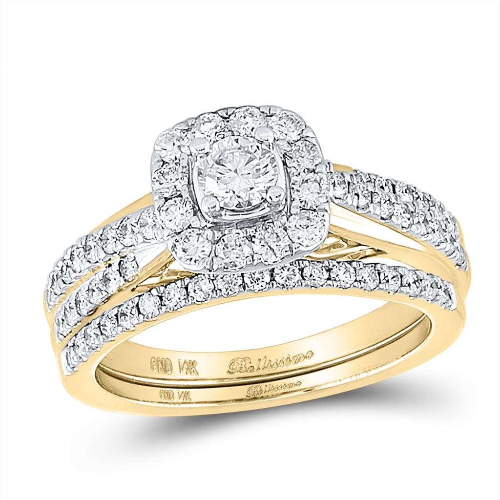 1 CT-Diamond 1/4CT-CRD BELLISSIMO BRIDAL SET CERTIFIED