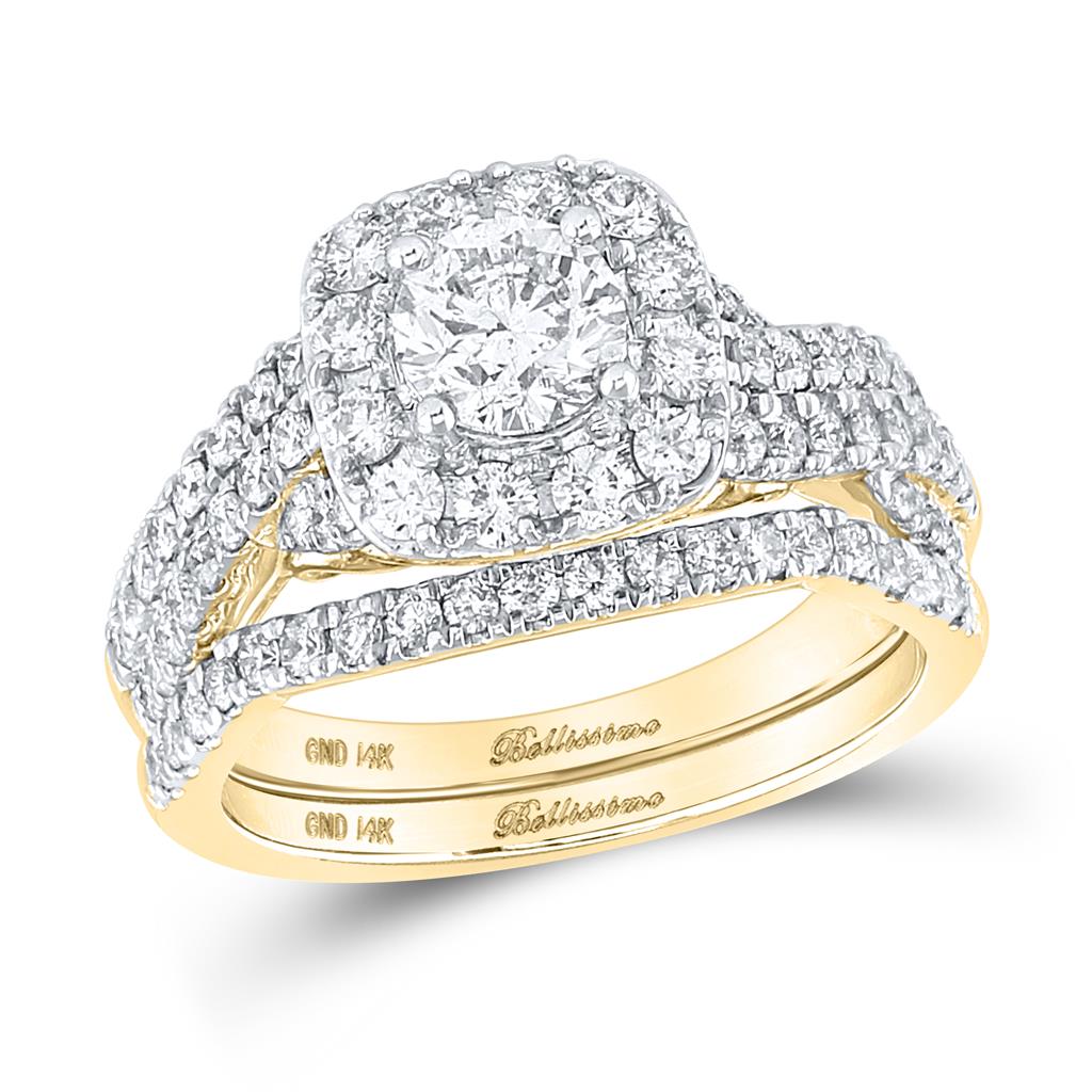 1 3/4 CT-Diamond 3/4CT-CRD BELLISSIM BRIDAL SET CERTIF