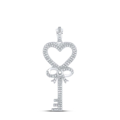 1/2CTW-Diamond GIFT KEY PENDANT