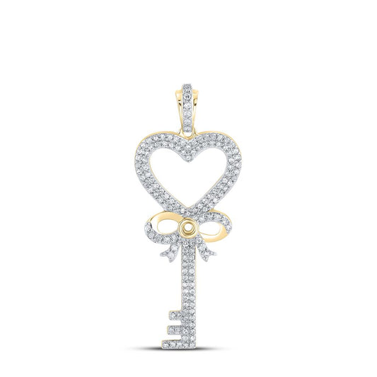 1/2CTW-Diamond GIFT KEY PENDANT